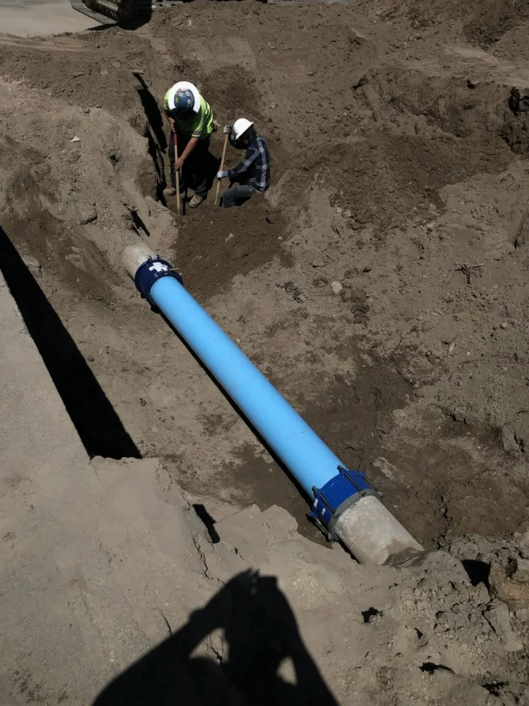 transite to c900 fire main repair