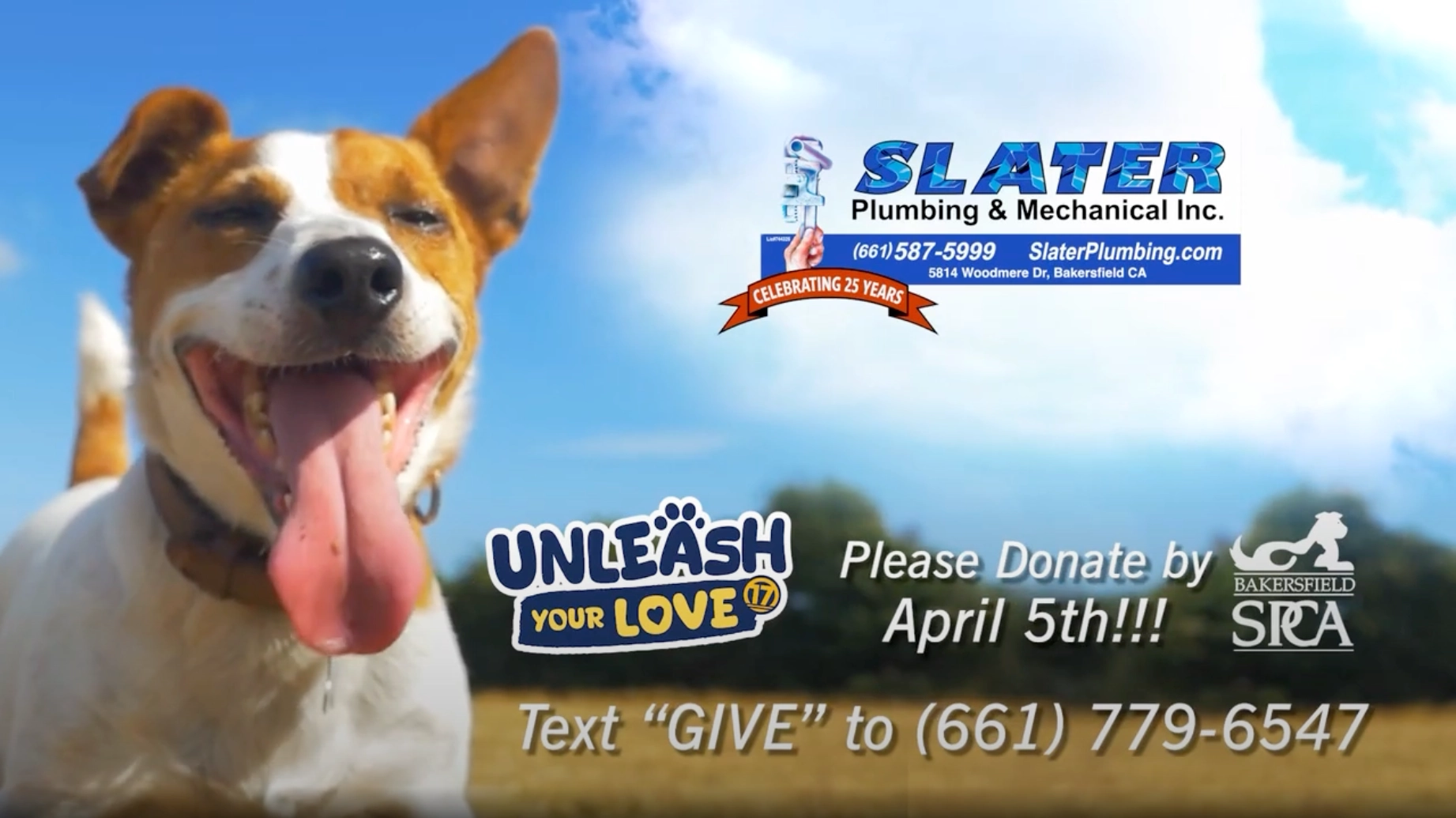 Slater Plumbing Supports Bakersfield SPCA with Unleash Your Love